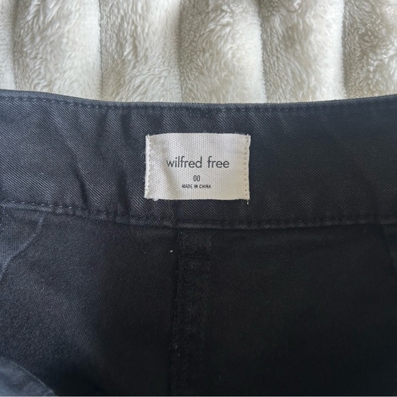 Aritzia Wilfred Free Brennan Utility Pants High Rise Carpenters Black Size 00 - Picture 7 of 14